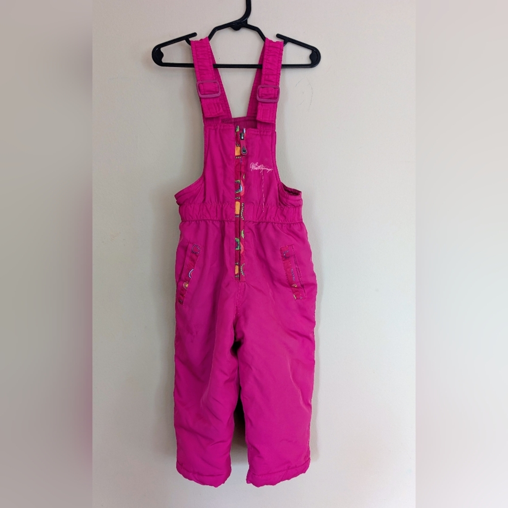 Weatherproof Pink Snowsuit/Rain Suit, 24 Months